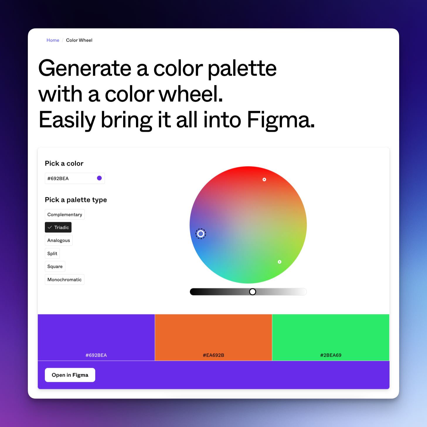 Figma now has a Color Wheel... - Shamsuddin Chowdhury Delwar | Facebook