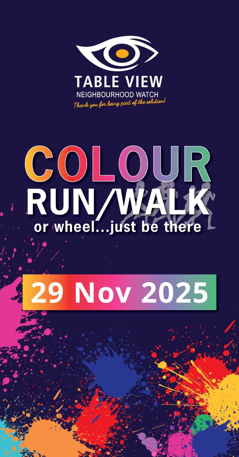 Table View Neighbourhood Watch Colour fun run