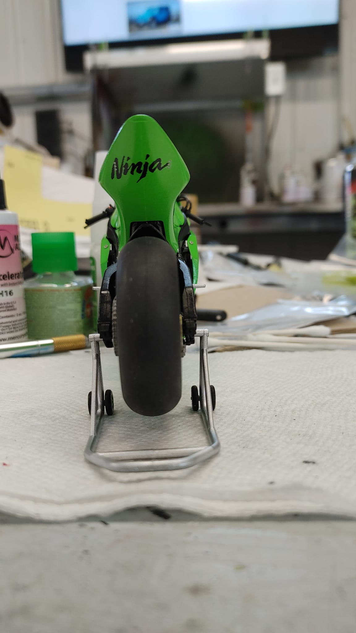 My first motorbike model. Kawasaki Ninja ZX-RR