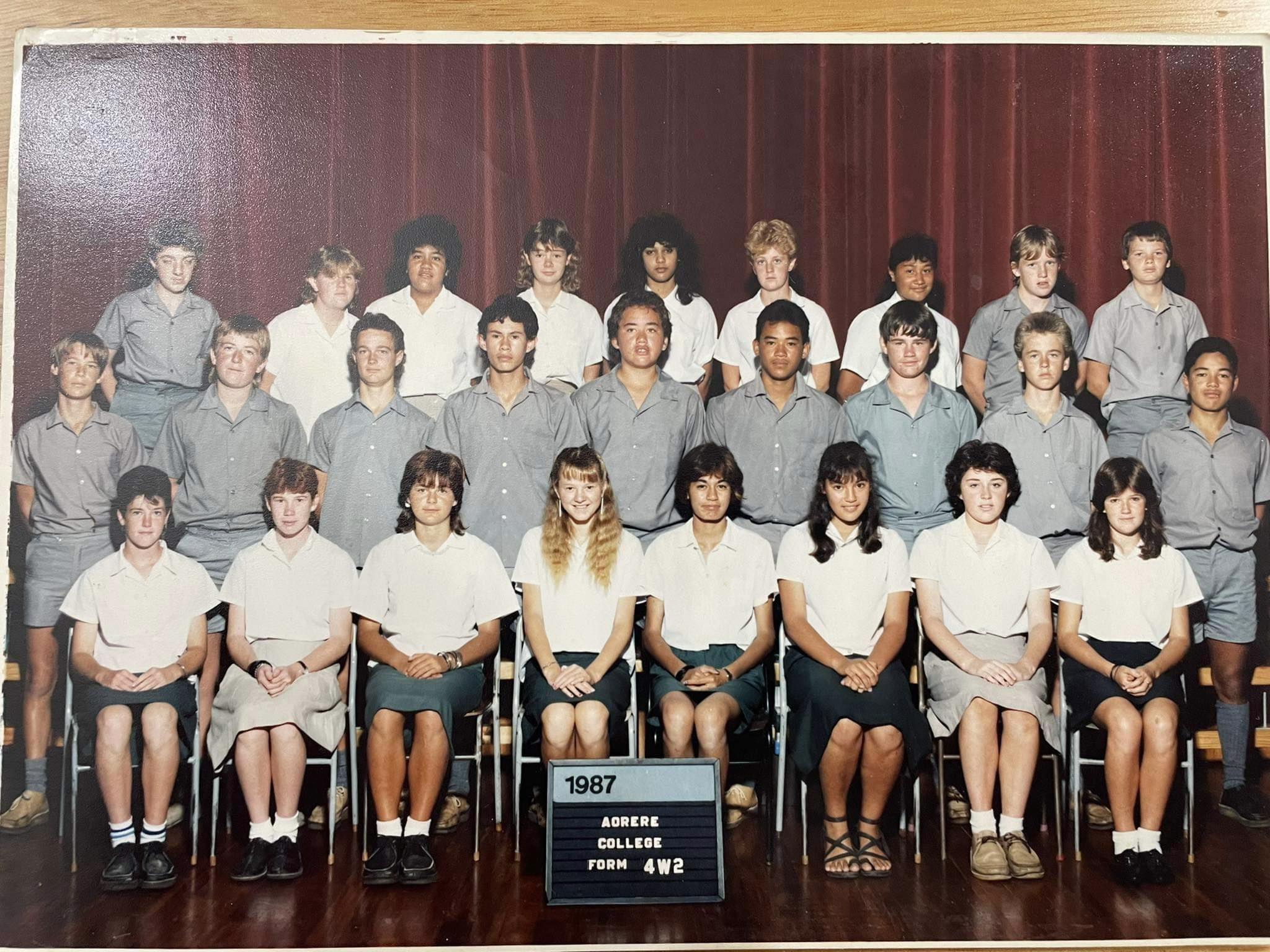 Friends NZ Old School Photos Archive | Aorere College 1987 4W2 | Facebook