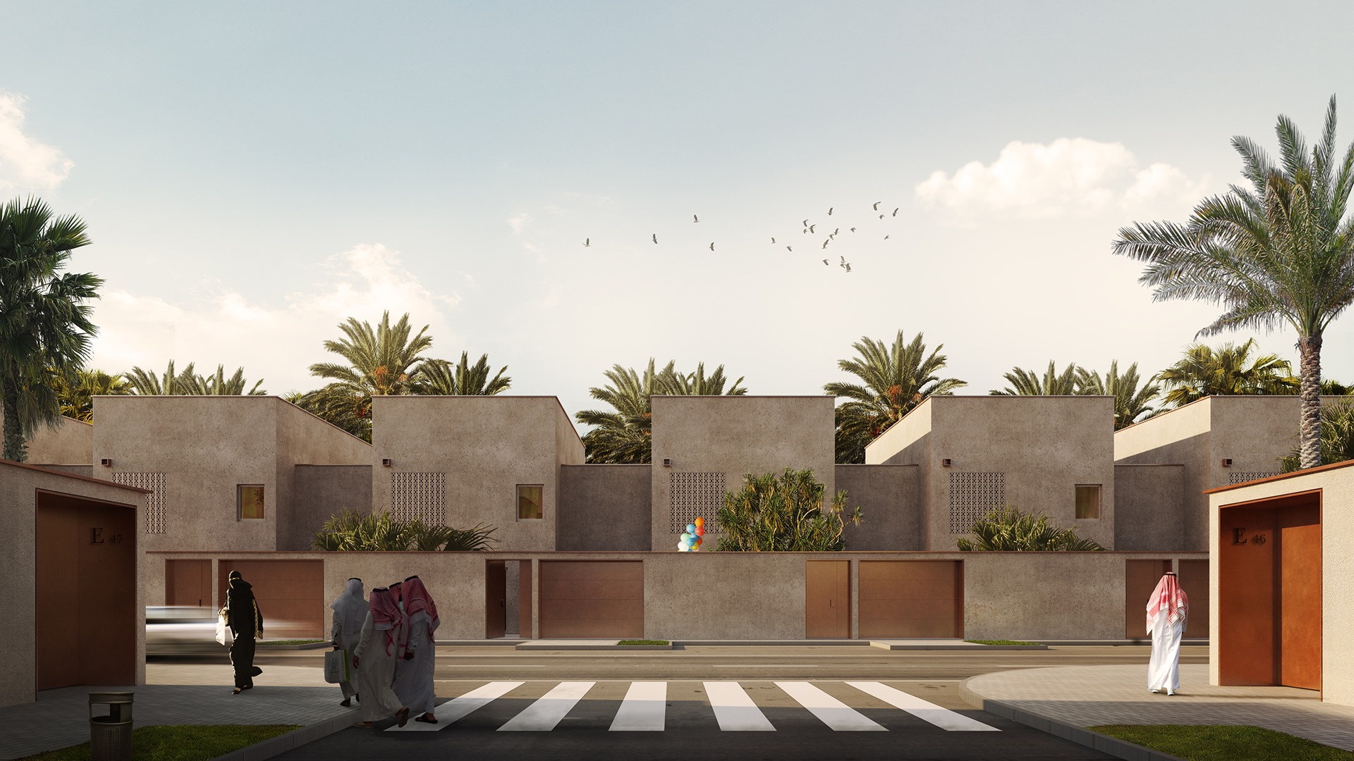 Studio GRiD - Housing Masterplan / Riyadh, KSA #3d #cgi...