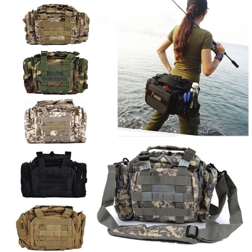 Sac De Pêche Étanche - Ceinture Ou Épaule - Boîte De Stockage Pour Moulinets Et Leurres - Neuf