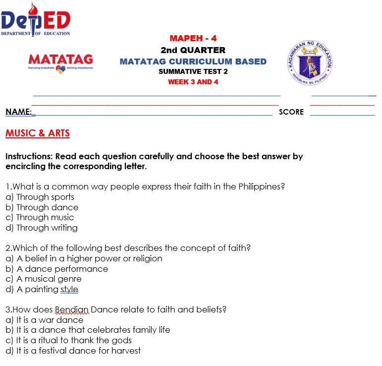 DepEd Matatag Grade 4 Complete Files | Download here Grade 4 Matatag ...