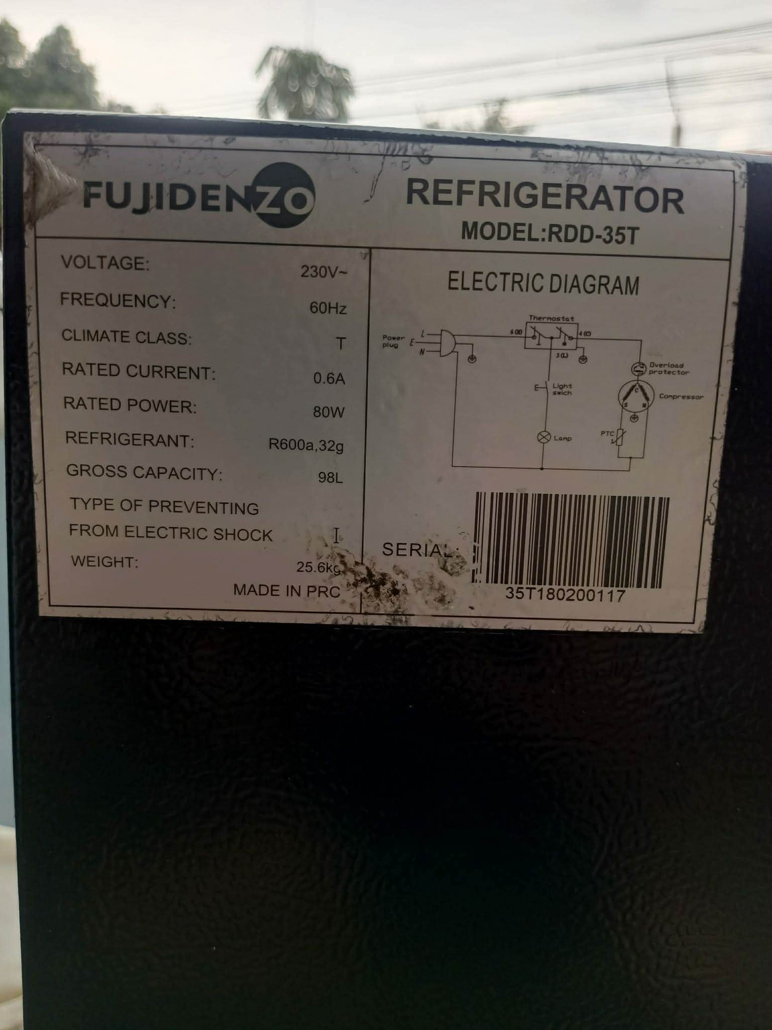 Fujidenzo mini ref inverter 3.5cuft - Refrigerators & Freezers ...