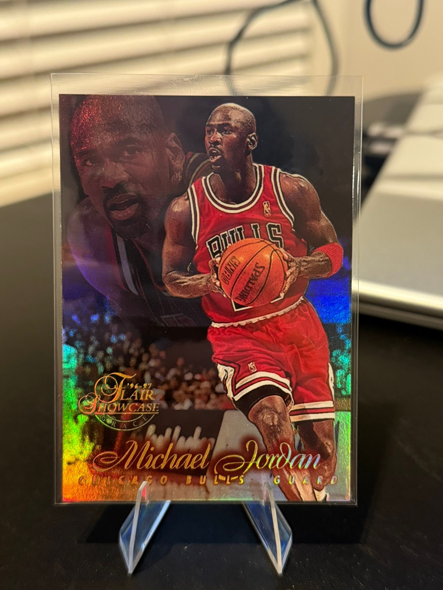 Why are the prices of the 1996-97 Flair Showcase Michael Jordan 