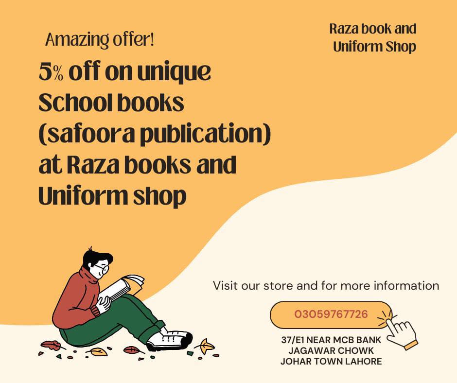 Raza Books And Uniform Shop | Lahore