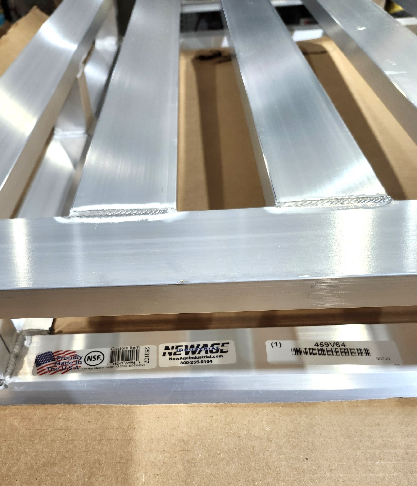 Pallet: Rackable, 48 in Overall Lg, 40 in Overall Wd, Aluminum, 30,000 ...