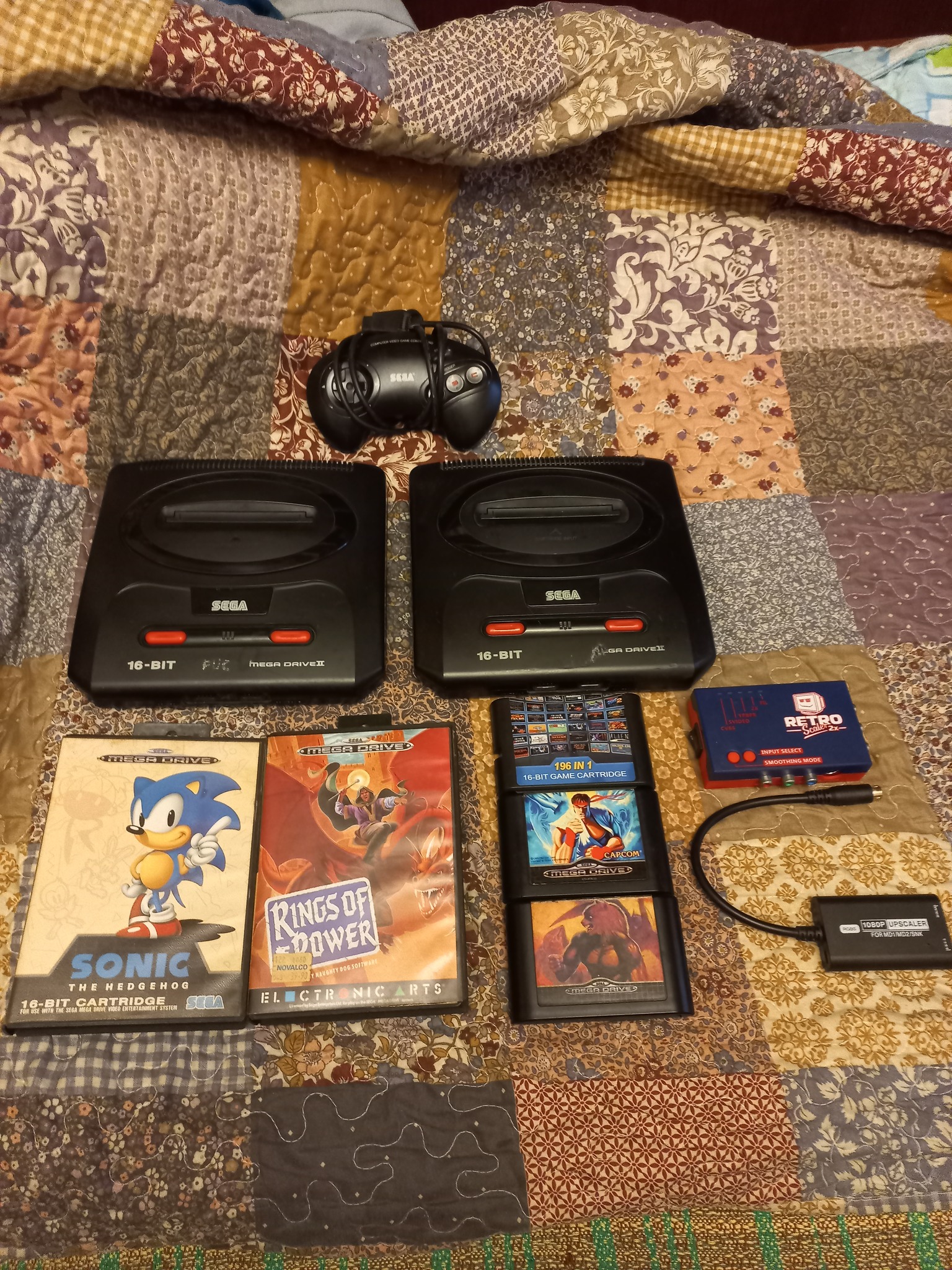 here's my fake megadrive 2 :D it's a Turkish 8bit famiclone with