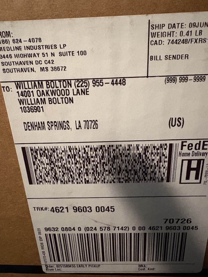 If this is you I have your package at my door