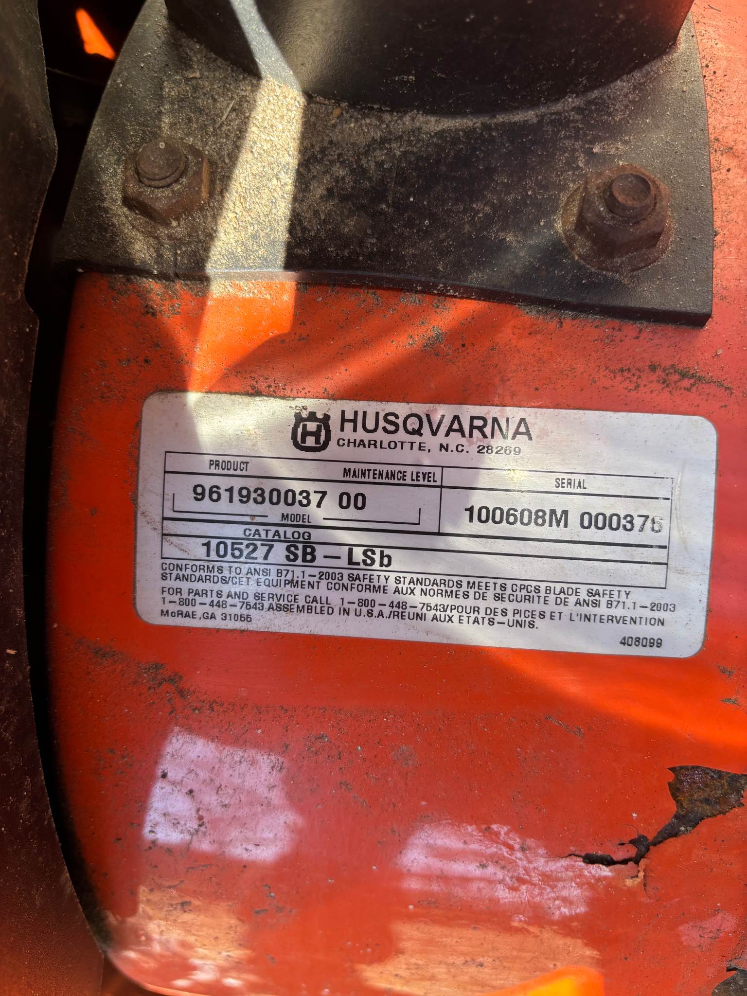 Husqvarna 10527 snow blower - Snow Blowers - Chelmsford, Massachusetts ...