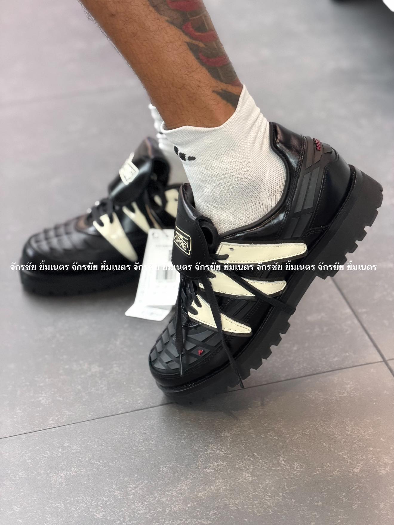 adidas Predator Brain Dead Black White #พร้อมส่ง Size 4.5 / 5 