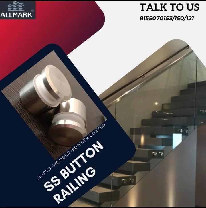 Allmark Railing - SS button railing (stud Railing)