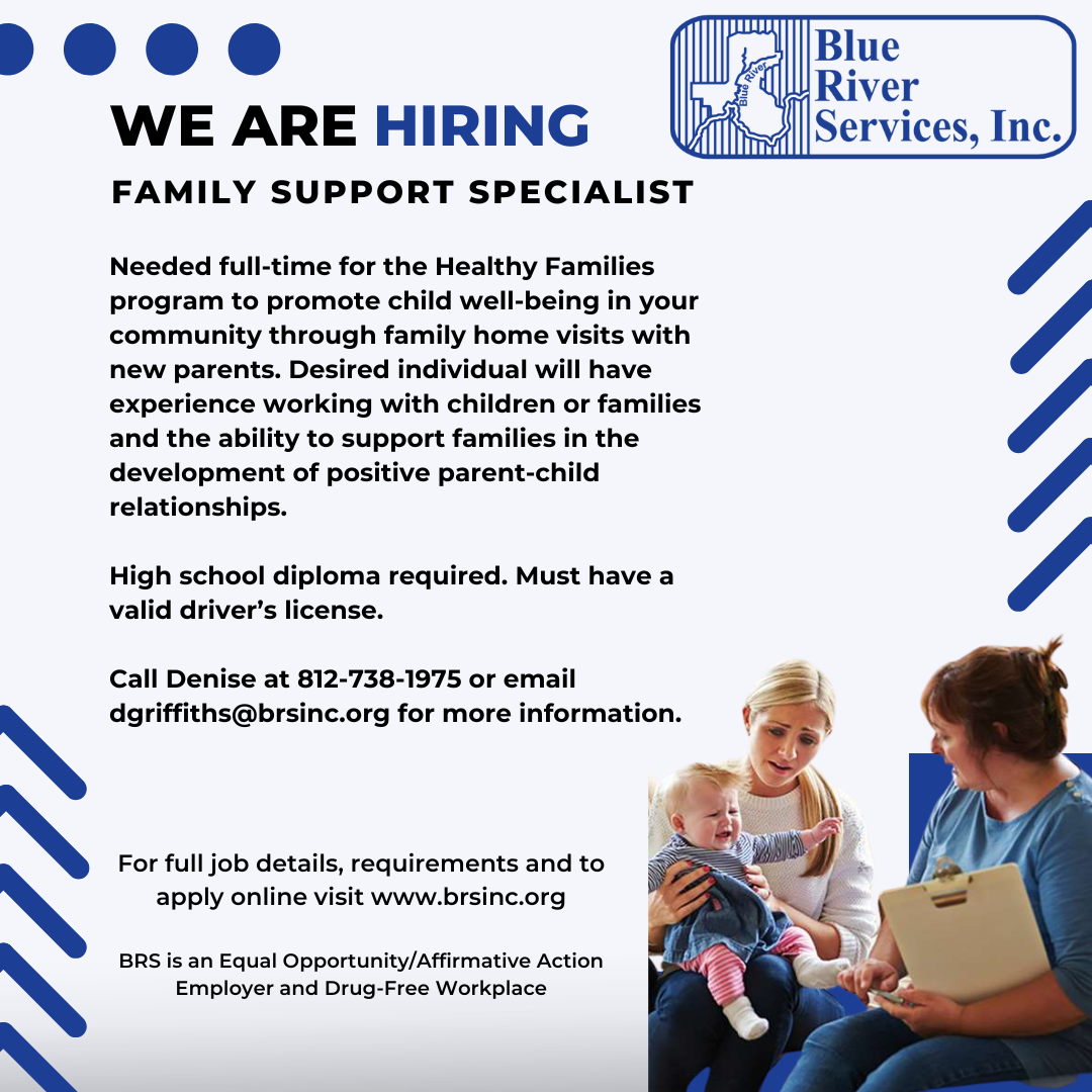 Blue - Family Support Specialist Needed full-time for the Healthy ...