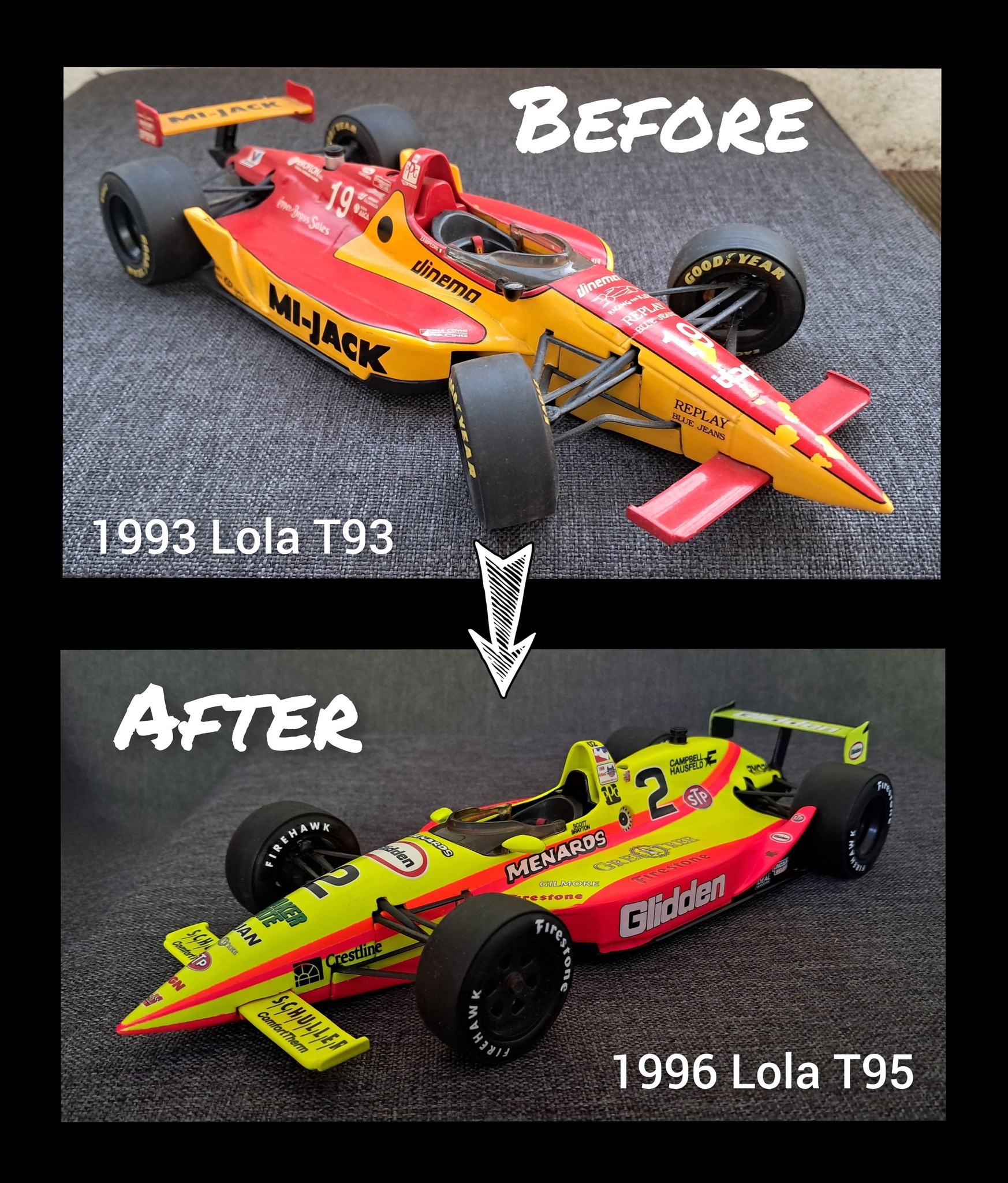 Scott Brayton with Lola T95/00 Menard-Buick at the 1995