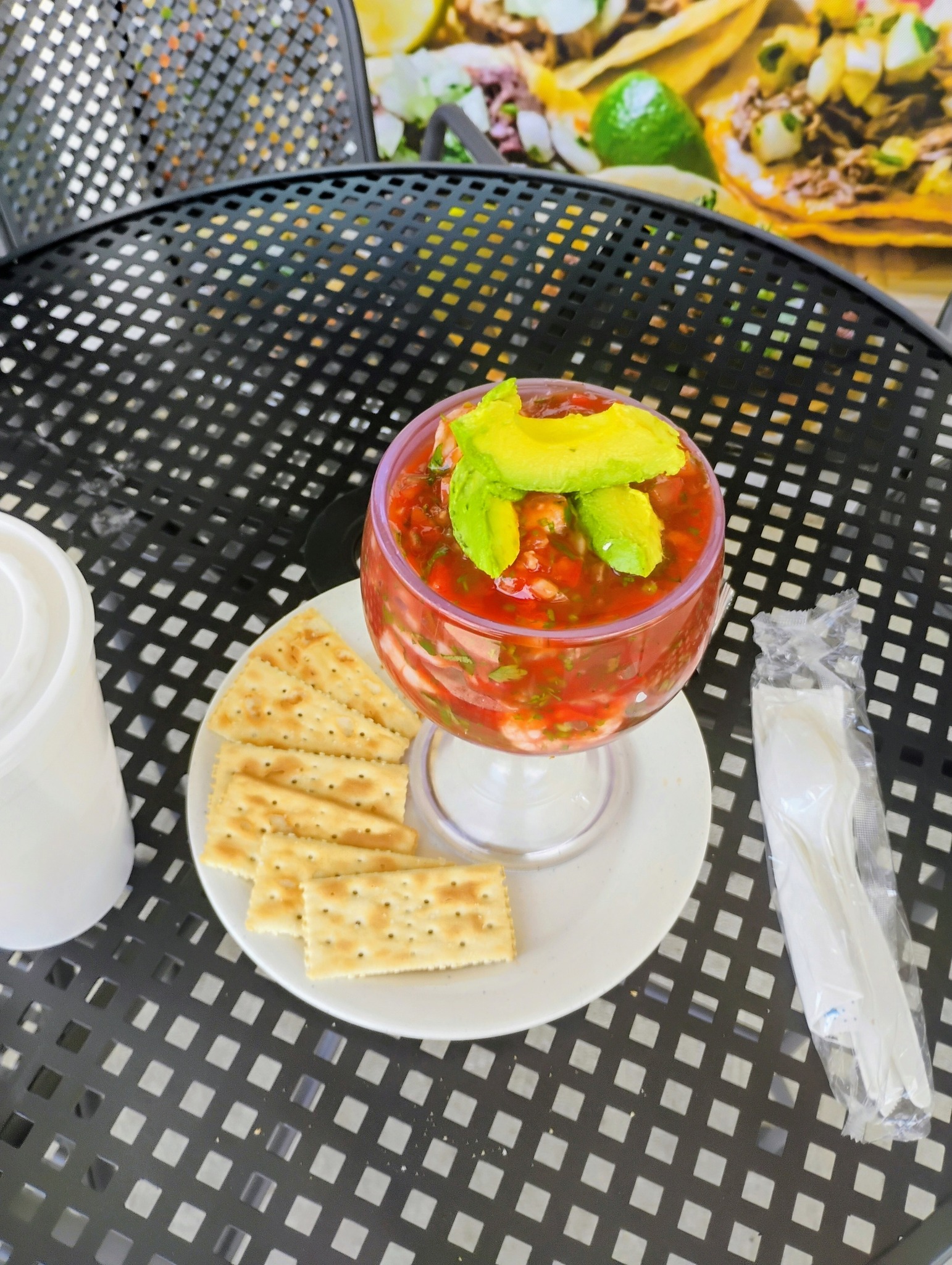 Super Taco Deli review: great shrimp cocktail and patio seating