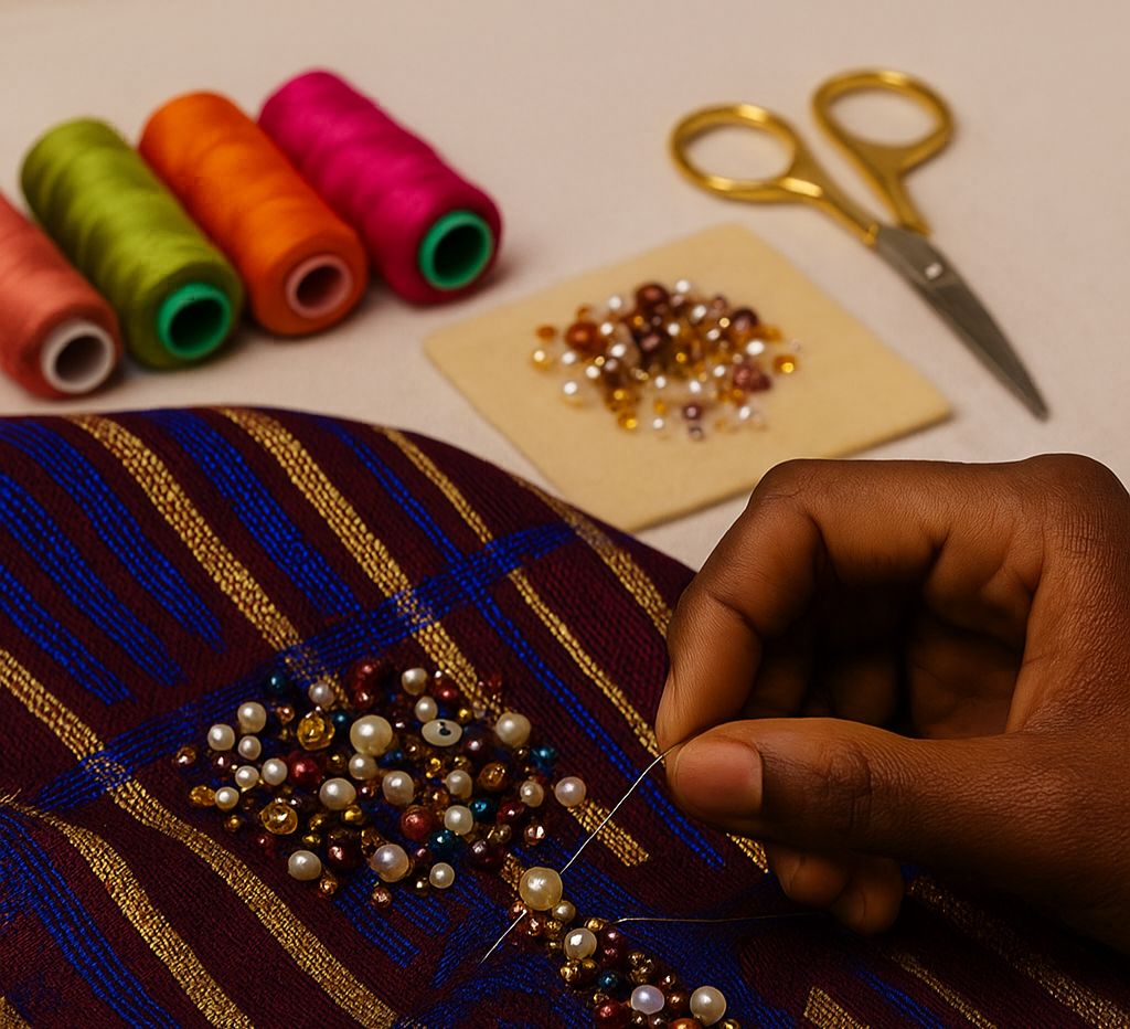 how to fix loose beads on a dress TIRED OF FALLING OFF AFTER FEW WASHES?” Stop immersing beaded clothes in water when washing so That stitches of beads last longer clothes. Start by using a mannequin or Wedding Dress Black Long Simple Bridesmaid Dress Style:Cardigan