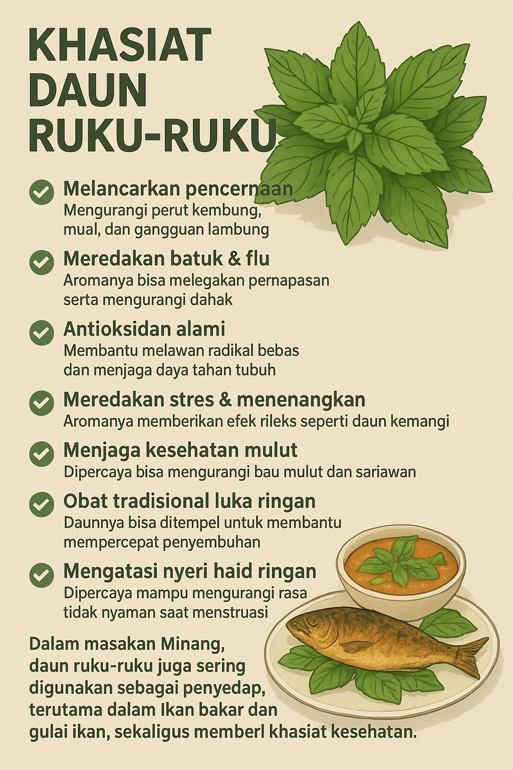 RAMUAN OBAT TRADISIONAL | Cara Mengolah Daun Ruku-ruku untuk Obat ...