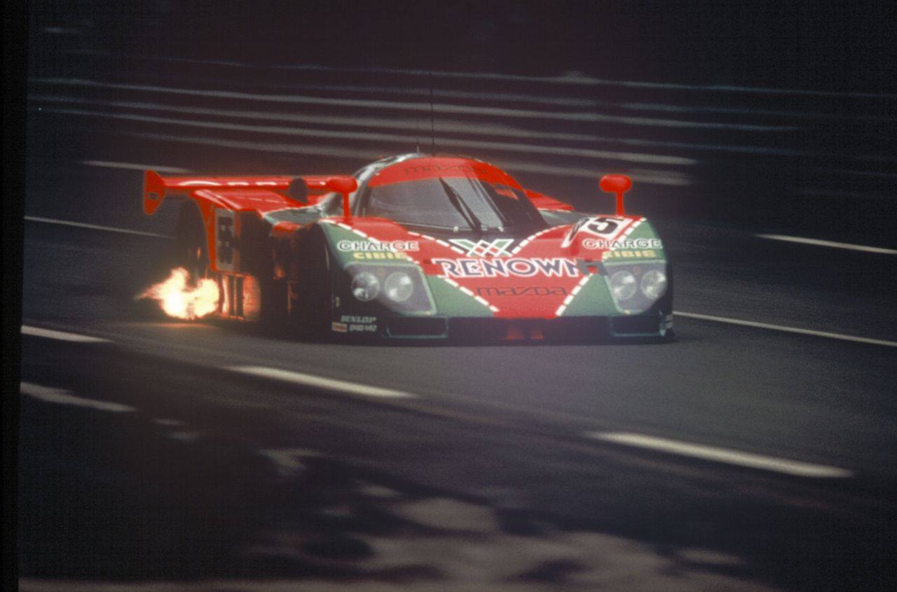 1991 Mazda 787B JSPC-Spec (with headlights) in action! 📸© mzracing.jp