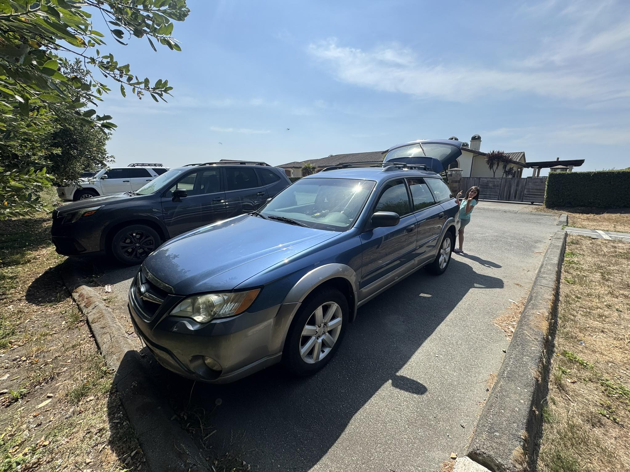 How to open Subaru driver side door with broken outside handle and