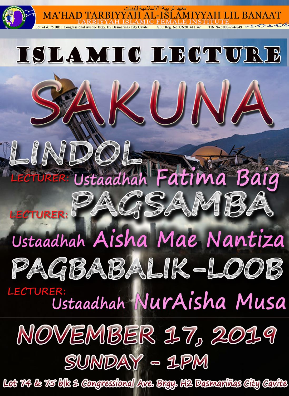 ALL SISTERS ARE... - Tarbiyyah Islamic Institute Phils | Facebook