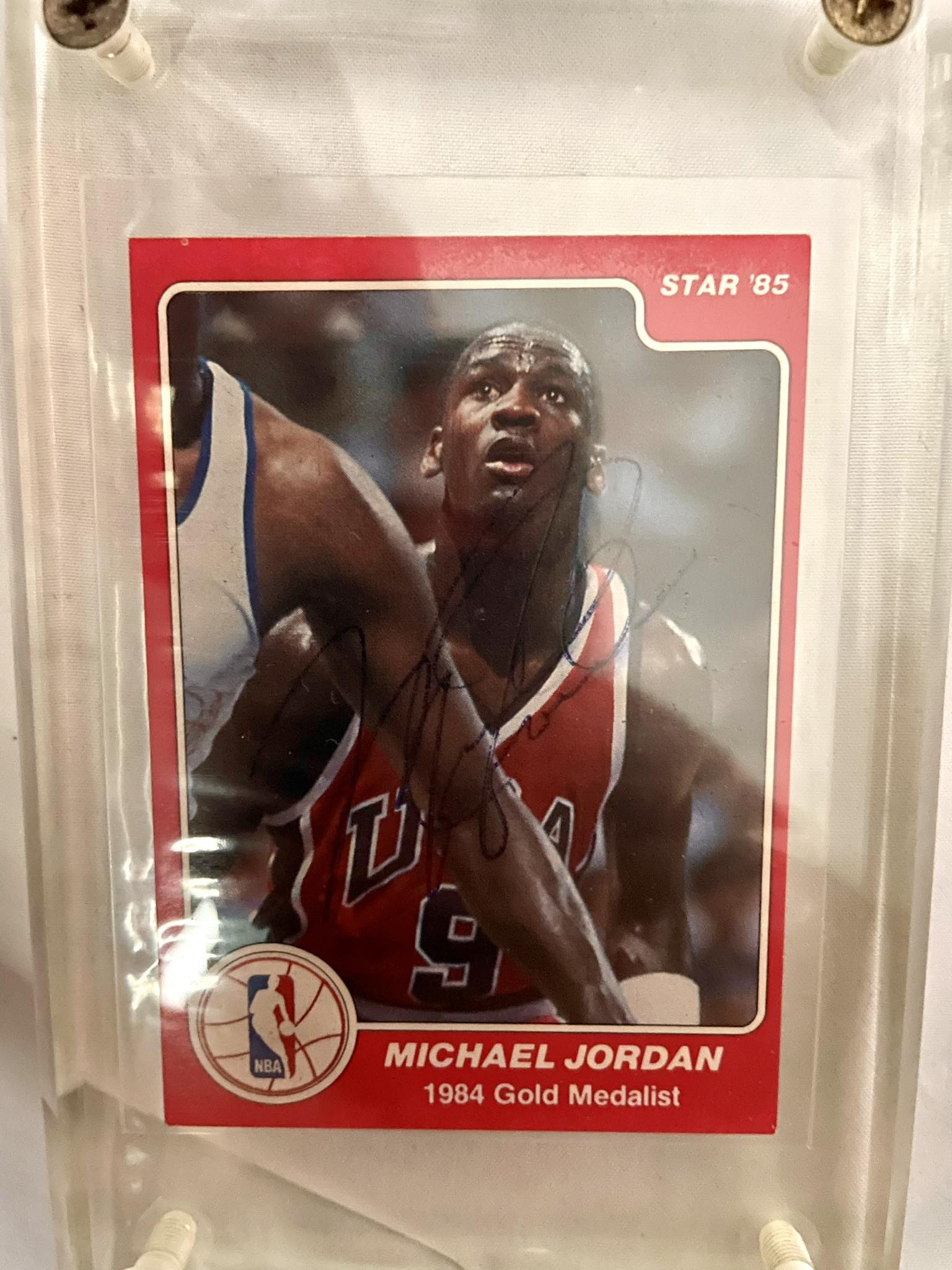 Rare autographed Michael Jordan Fleer cards