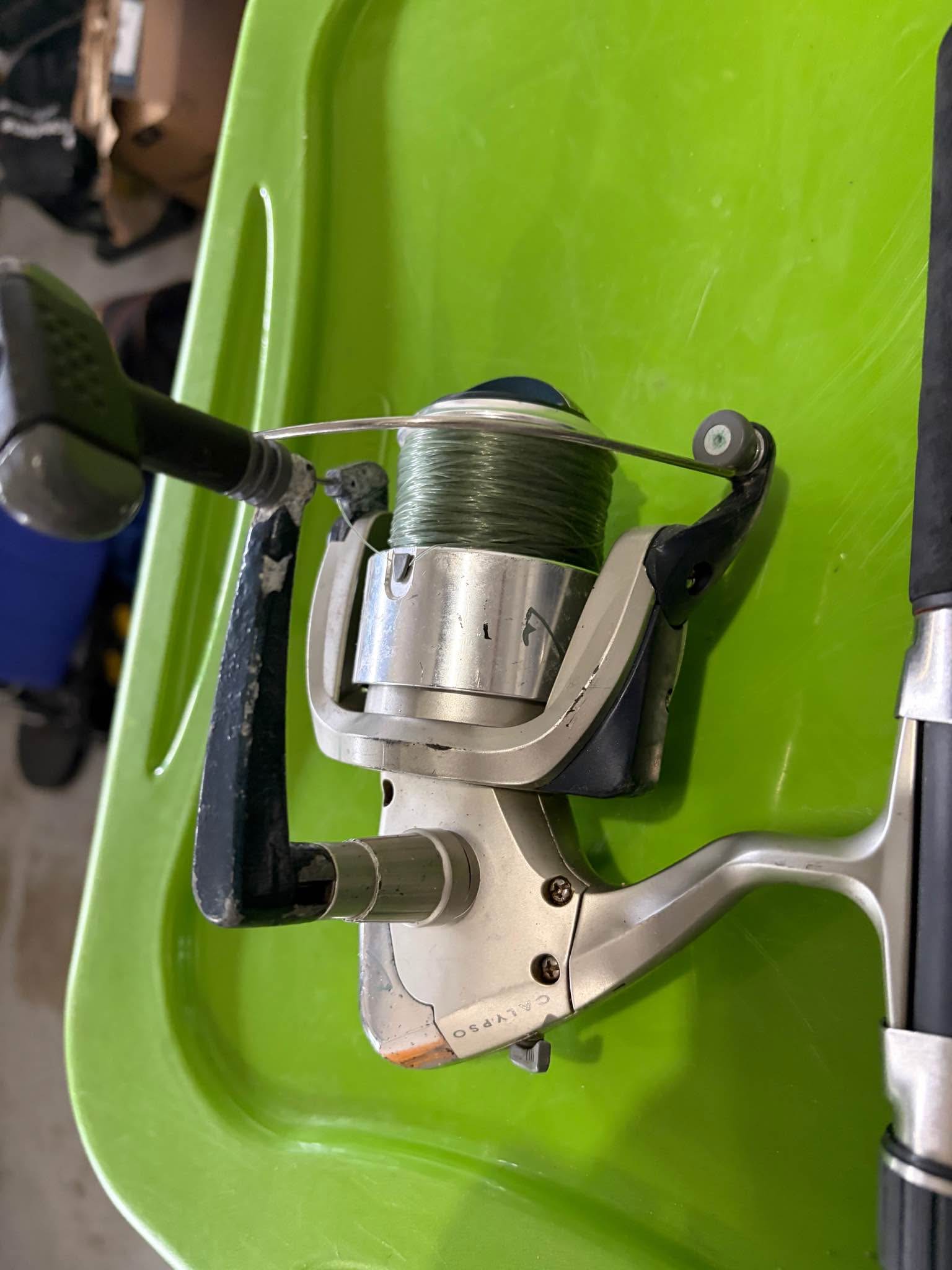 calypso mako fishing reel Model 7450 Freshwater  Co contact carbon Calypso Mako 8' Telescoping Spinning