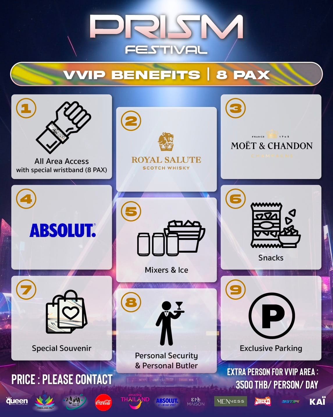 PRISM - For customers who have purchased VVIP tickets, you...