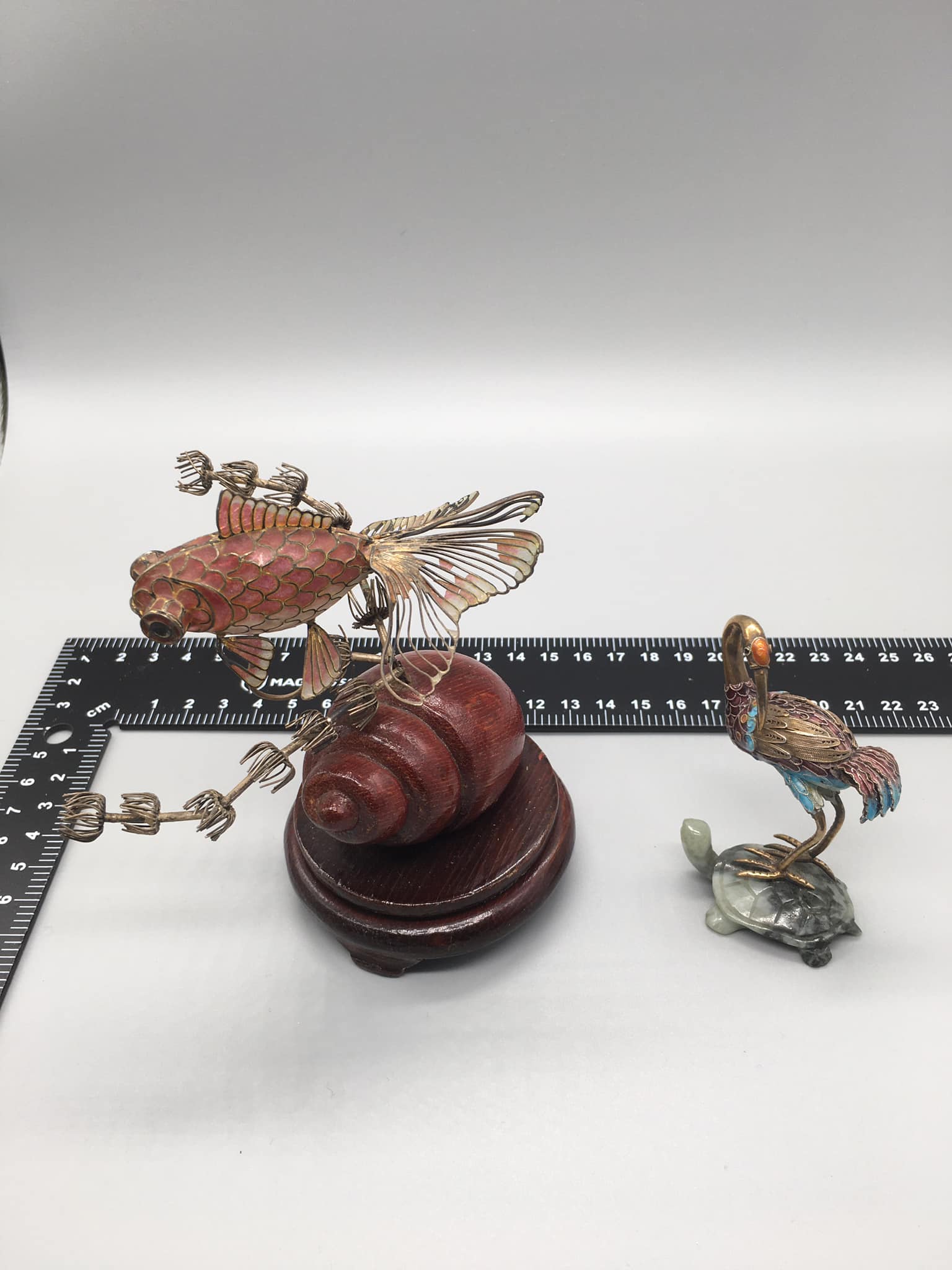 What is the value of Chinese crane on turtle and fish on snail 