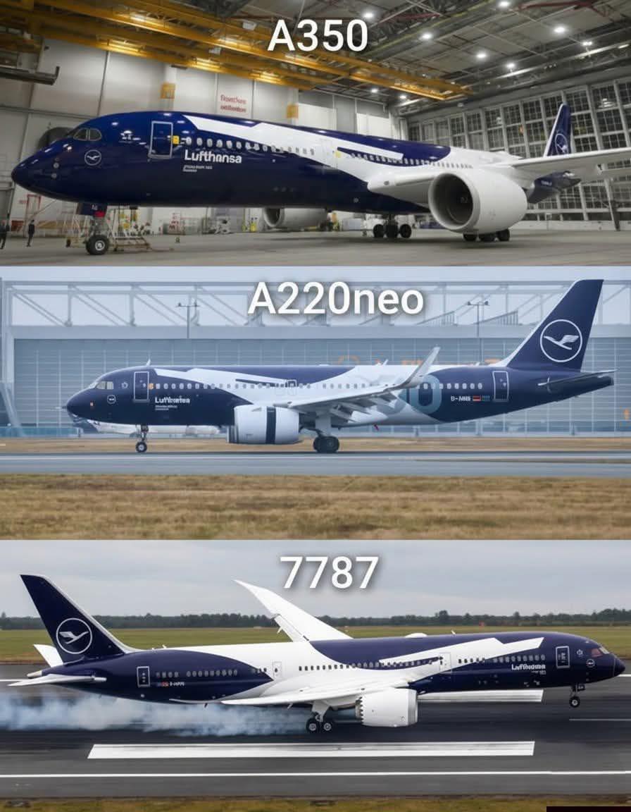 Lufthansa's centennial livery has arrived on the Airbus A350-900 🤩
