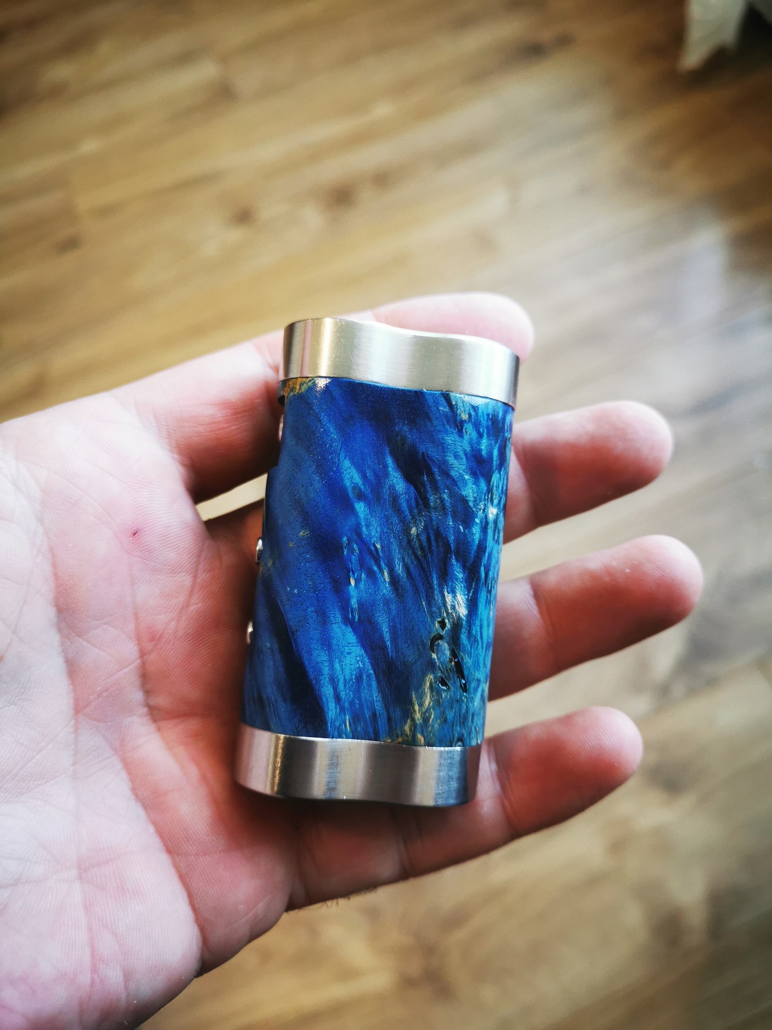 Dicodes Dani Mini, Stabilized wood, blue. For my friend