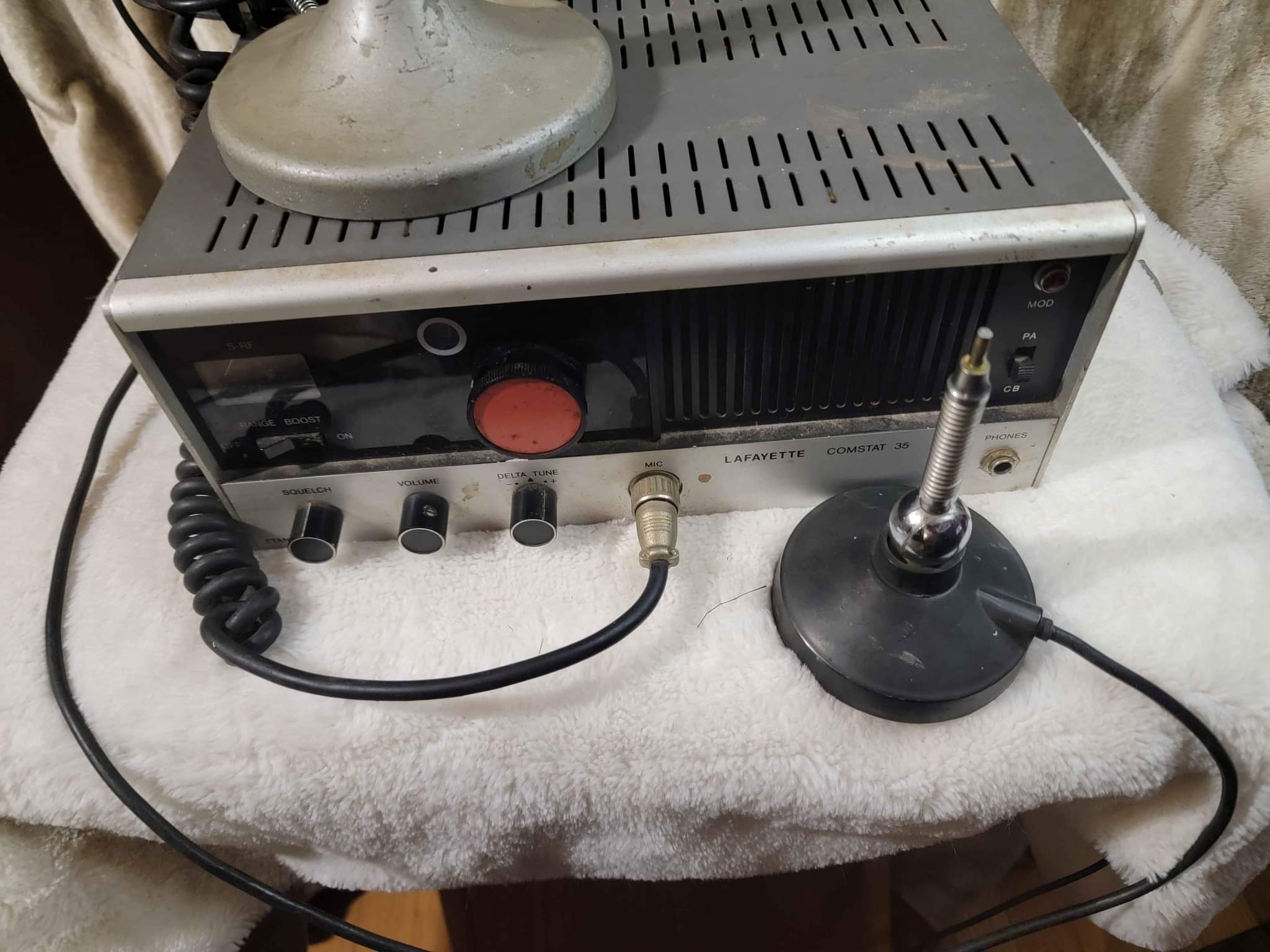 Lafayette Comstat 35 23 Channel CB Radio Base Station W / Astatic D-104 ...