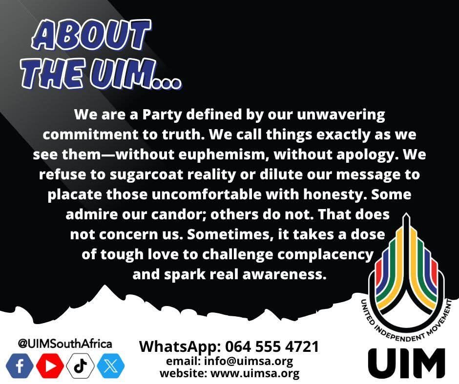 United Independent Movement (UIM) Gauteng | Facebook