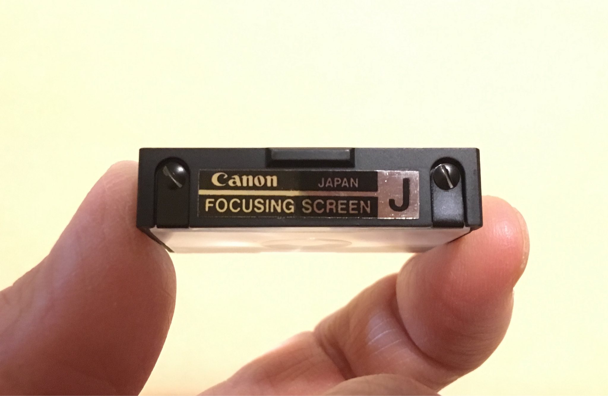 Canon F-1 focusing screen type