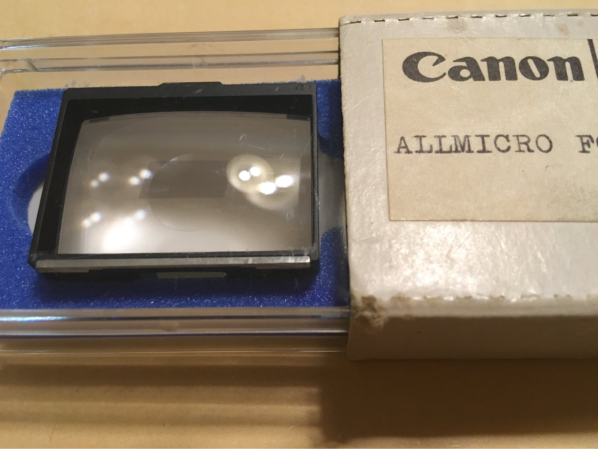 Canon F-1 focusing screen type