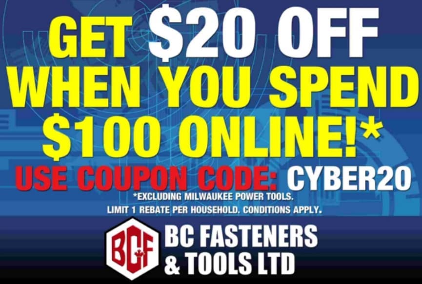 BC Fasteners & Tools LTD. - ***Get $20 OFF when you spend $100 online ...