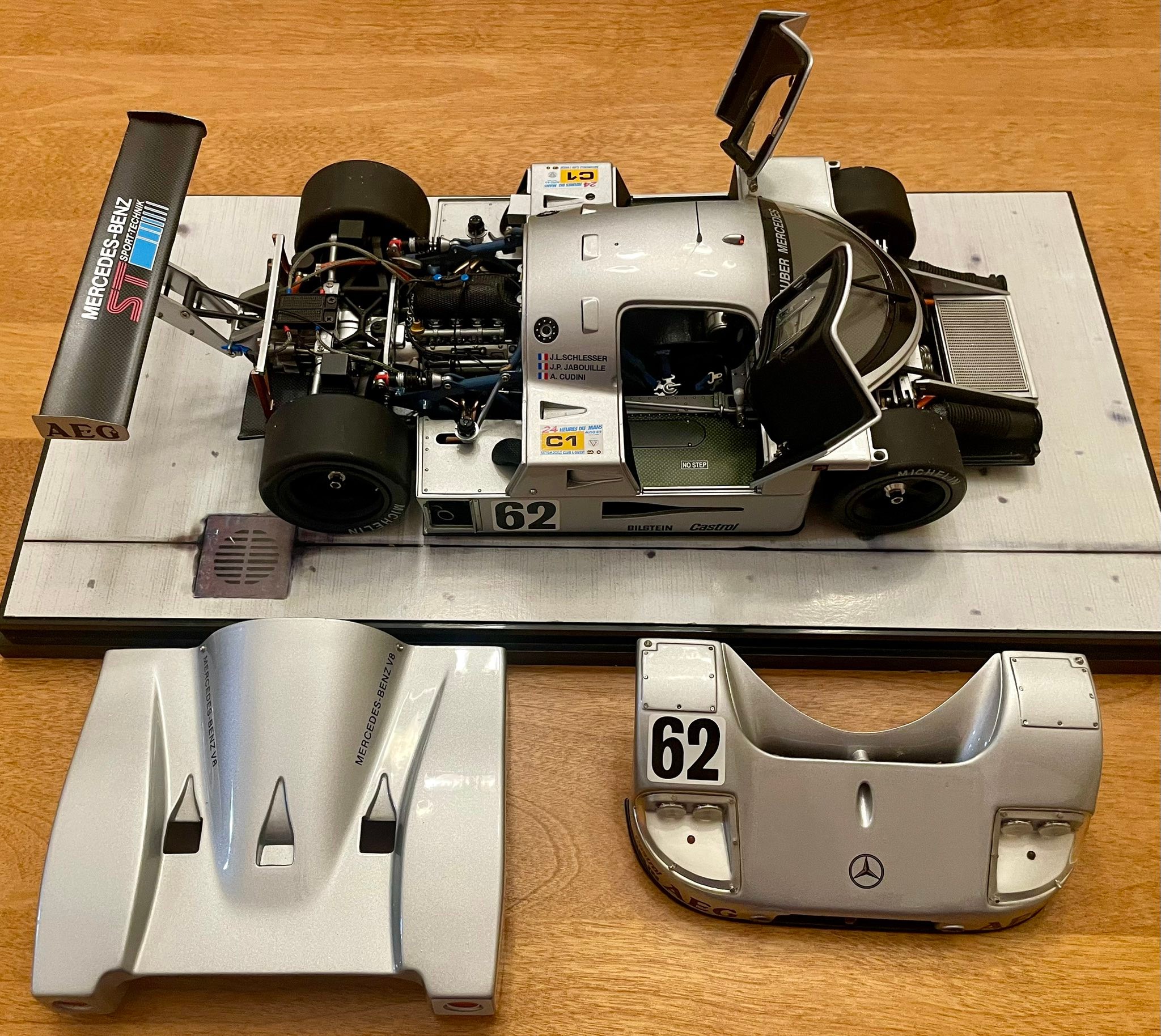 Found this Exoto 1/18 Sauber Mercedes C9 sitting in a case in a 