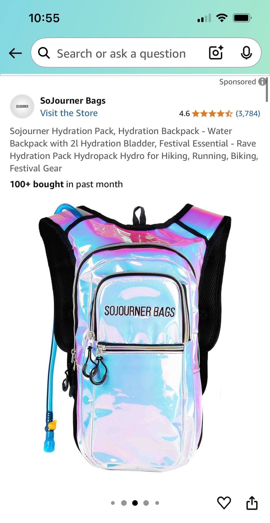 Trespass 22L Hydration Backpack – Hiking & Cycling Rucksack With Water Bladder Compatibility