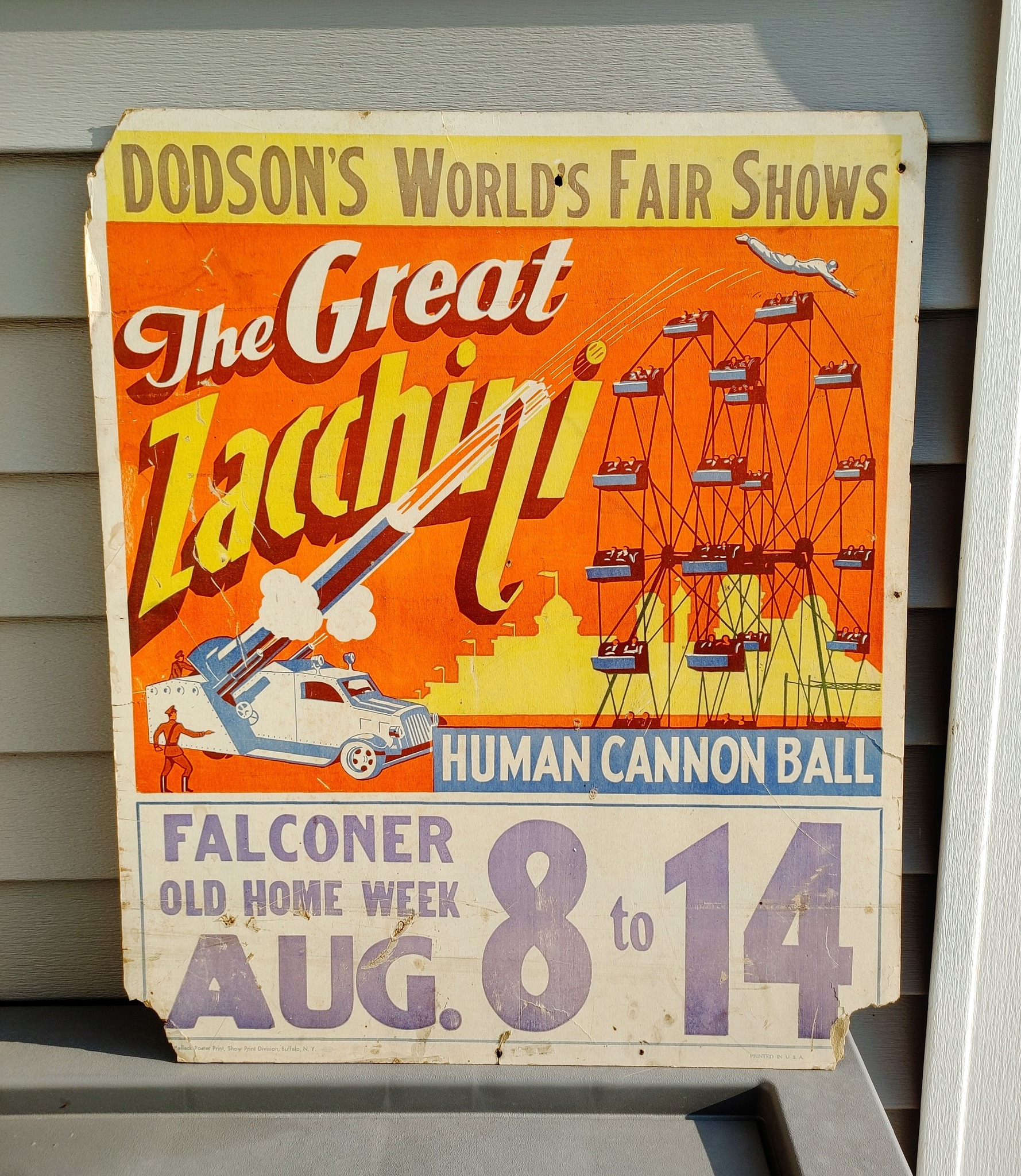 Antique Barnums Clown Mutoscope Arcade Poster Card - White City
