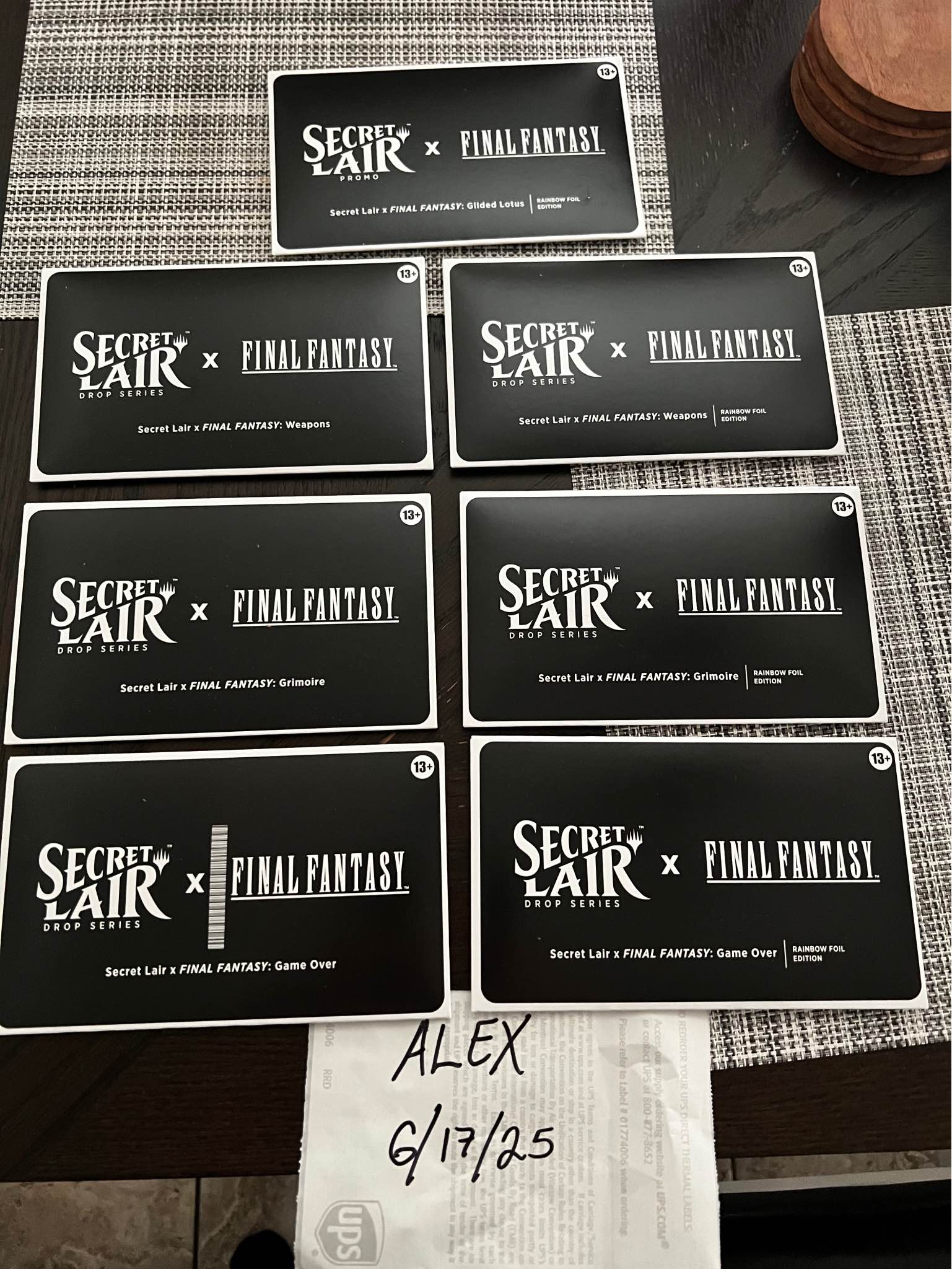 Brand New Sealed Set FINAL FANTASY SECRET LAIR SALE Non Foil Set 