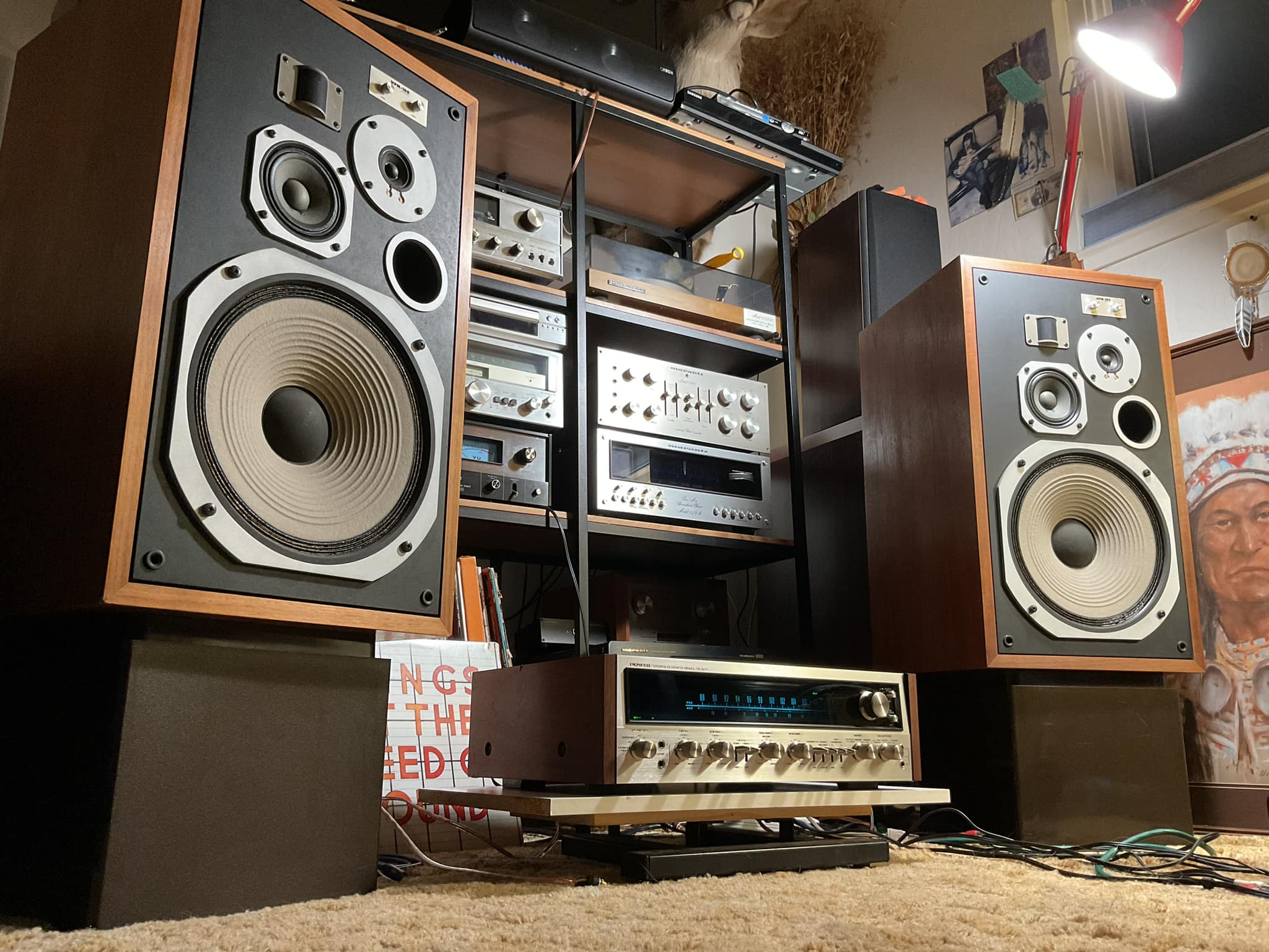 Pioneer SX-828 vintage stereo system collection