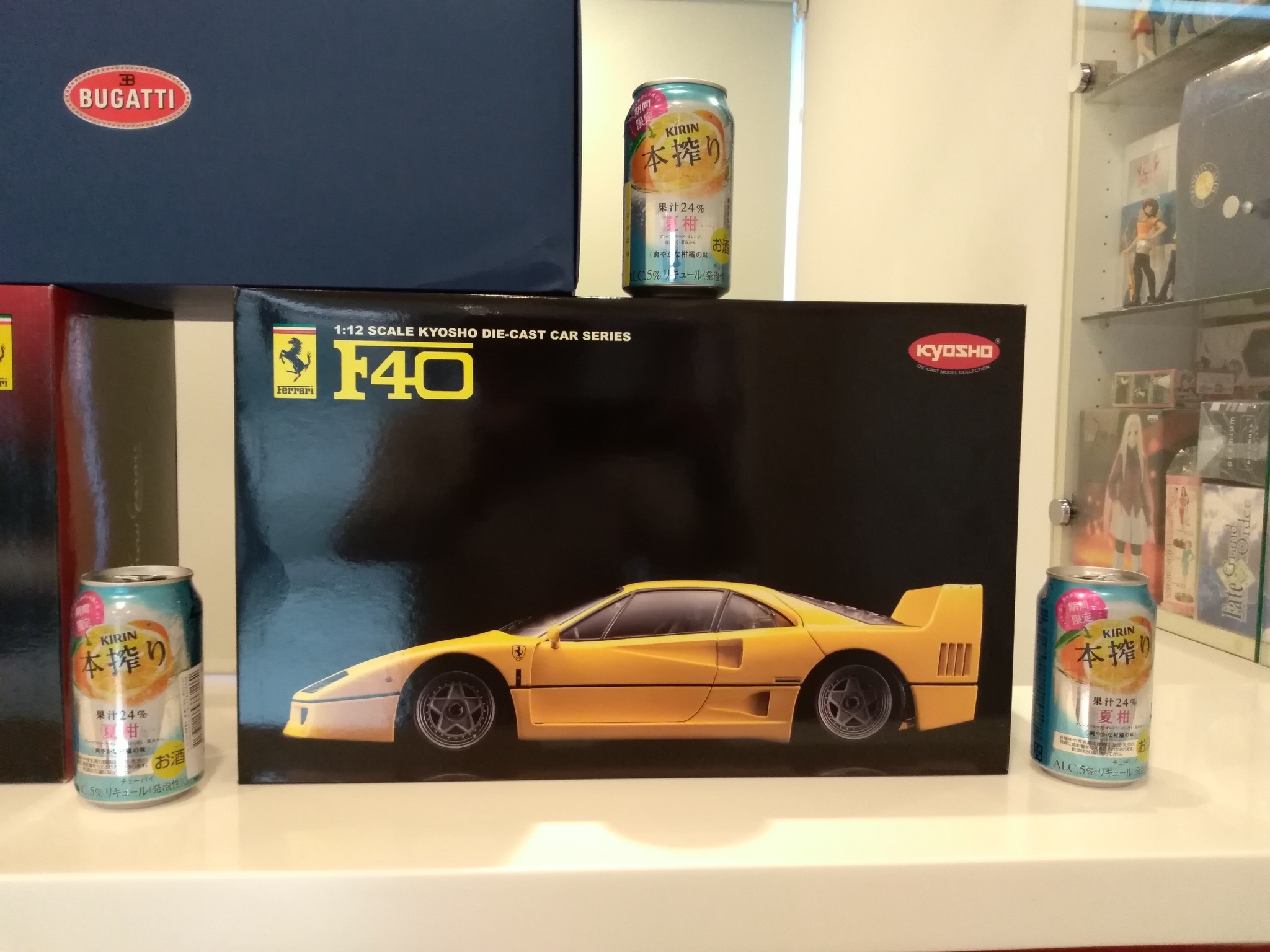 KYOSHO 1/12 Ferrari F-40 yellow (limited edition) die-cast model 