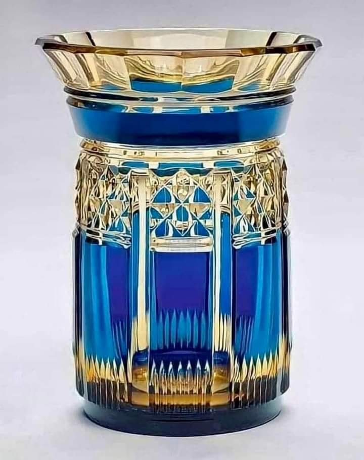【美品】val saint lambert Aberdeen VASE 花瓶 Val Saint Lambert Aberdeen cut glass vase 1940s