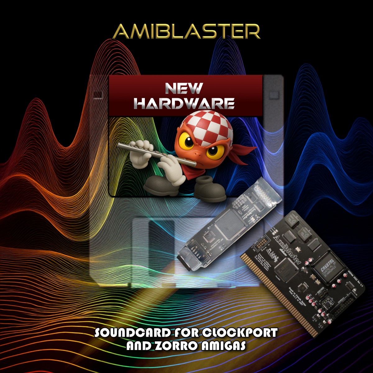 NEW HARDWARE:** **AMIBLASTER DELUXE & CP** AmiBlaster is a sound