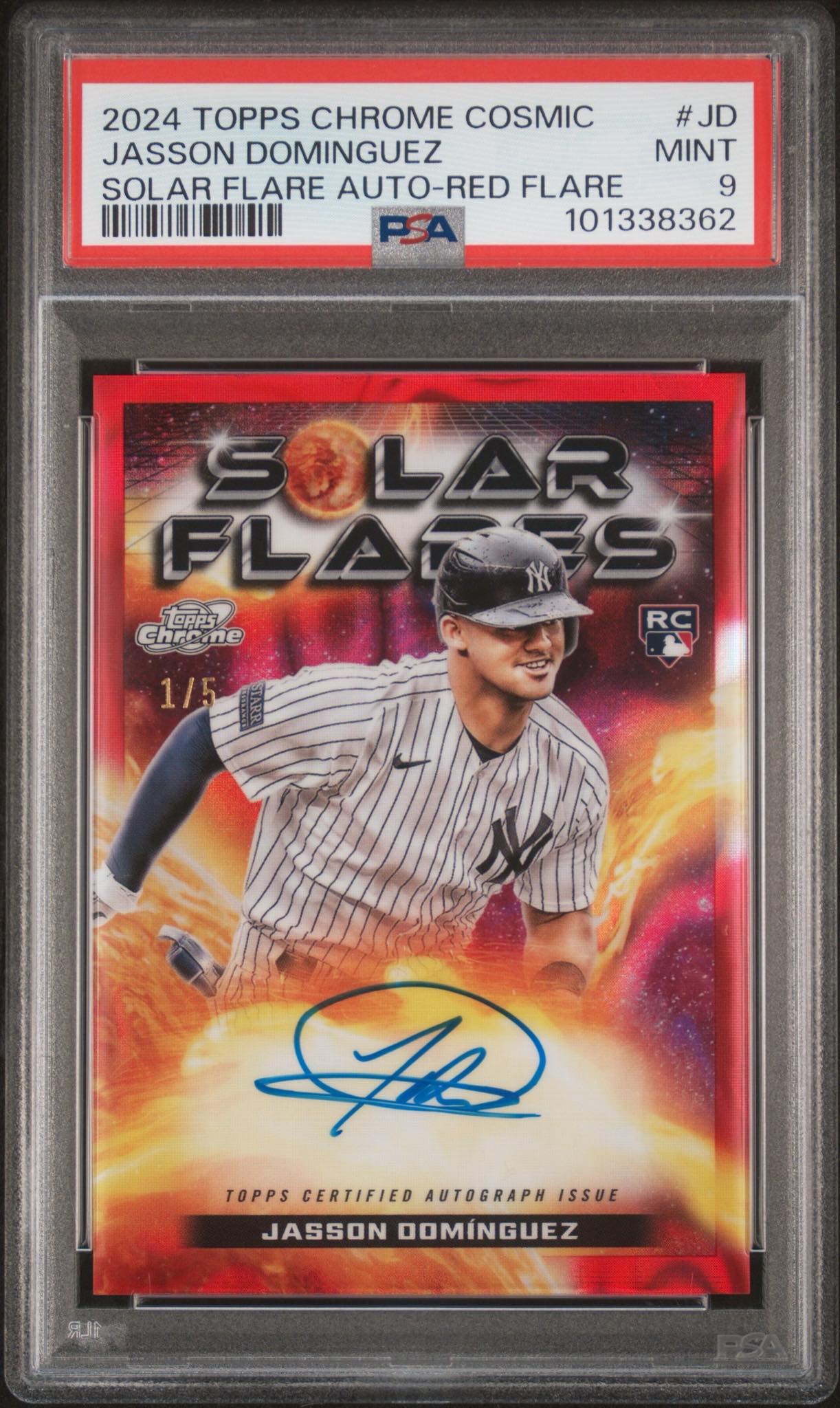 2024 Topps gilded jasson Dominguez rookie auto /50