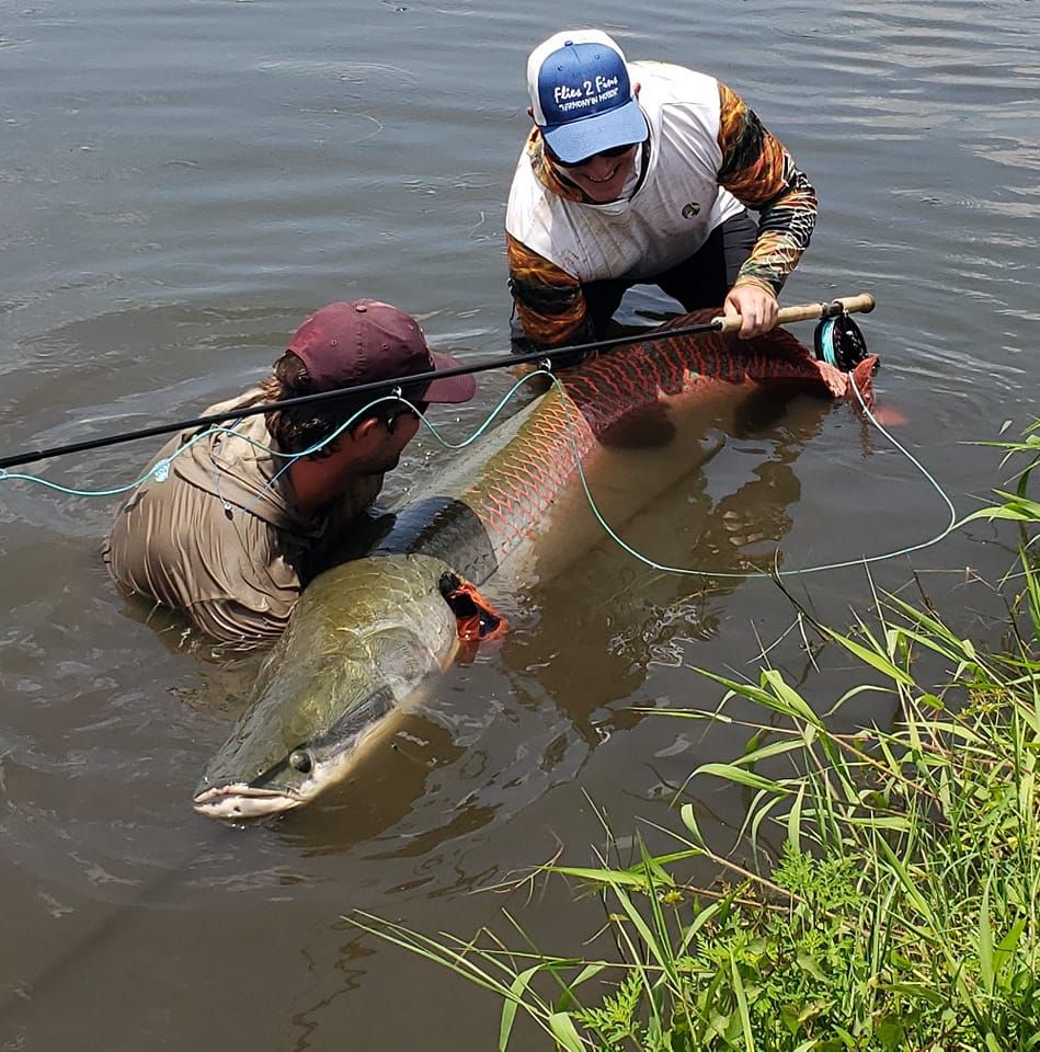 I made Fly fishing history today! I am the first person to land a ...