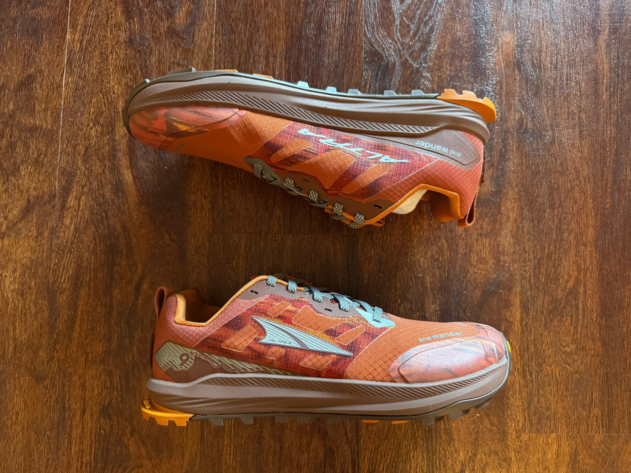 Altra Lone Peak 9 trail shoes with And Wander collaboration