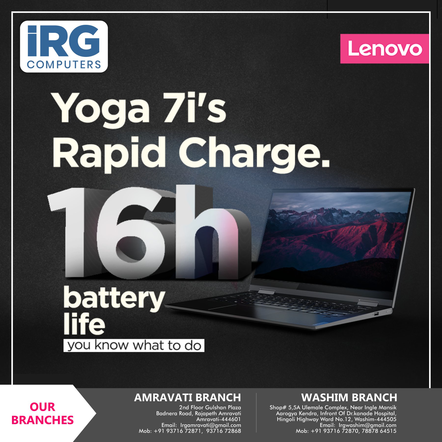 Lenovo Exclusive Store Washim - Akola - Amravati | Washim