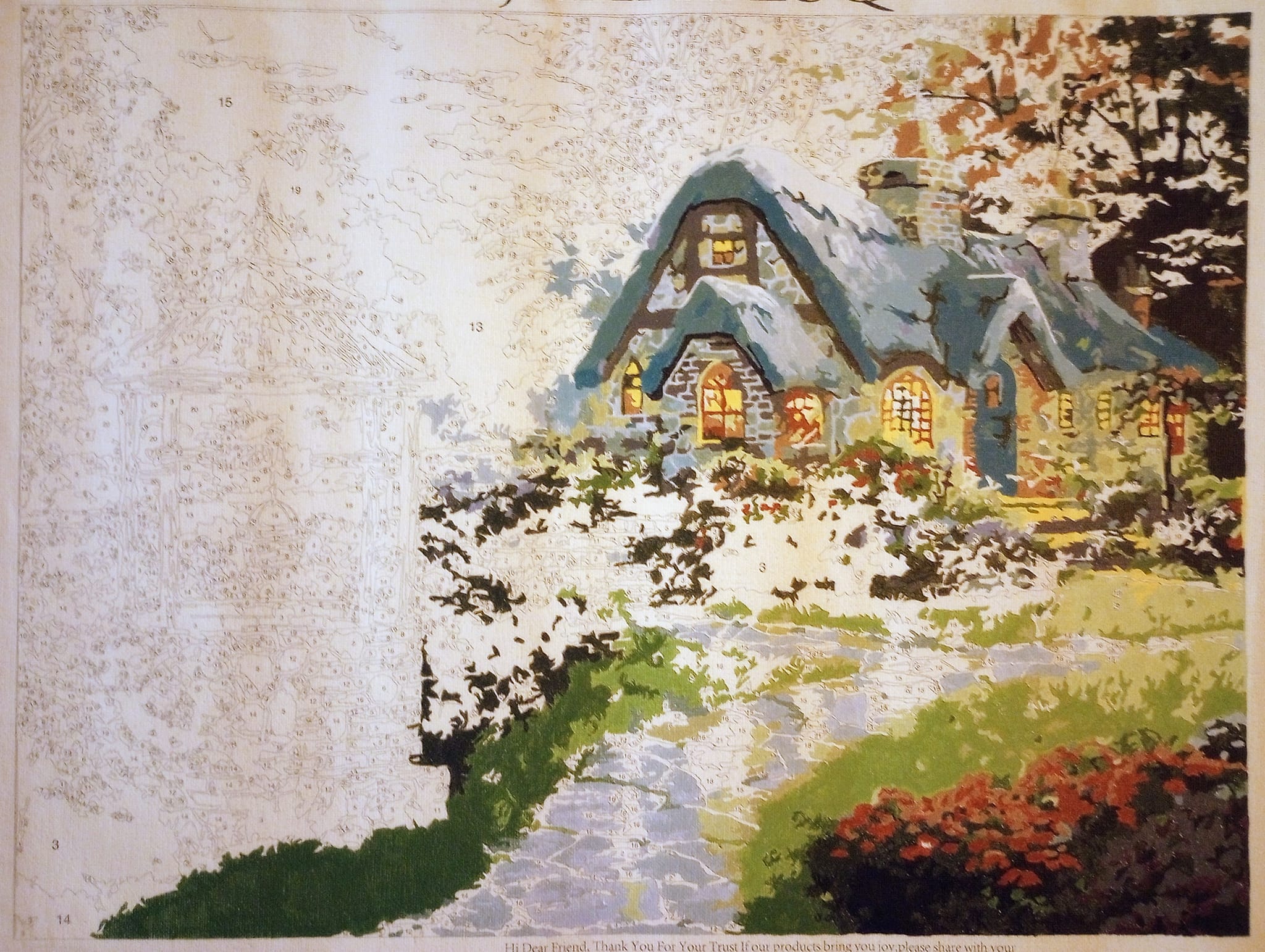 This Thomas Kinkade St Nicholas Circle painting seems a bit like