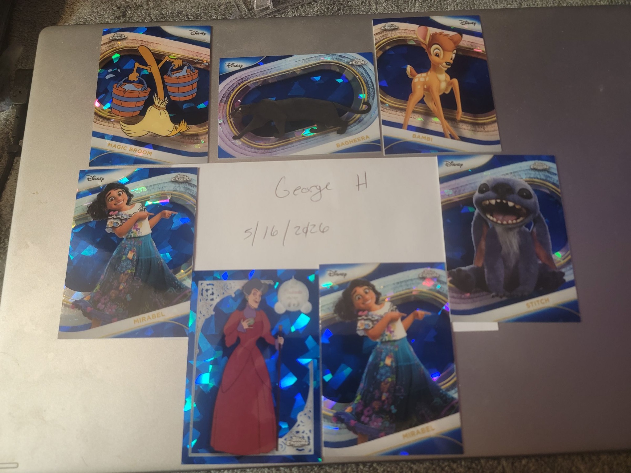 2026 Topps Chrome Disney Sapphire Belle Beauty & The Beast 35th