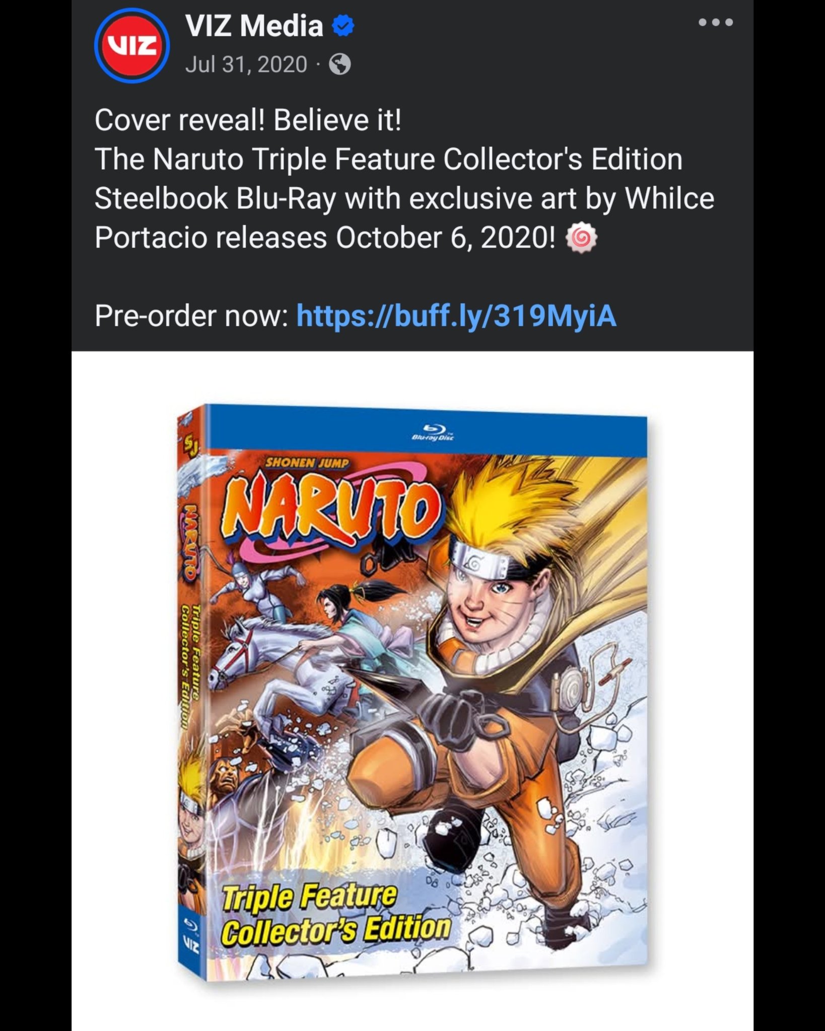 Naruto Shonen Jump cover (2011)